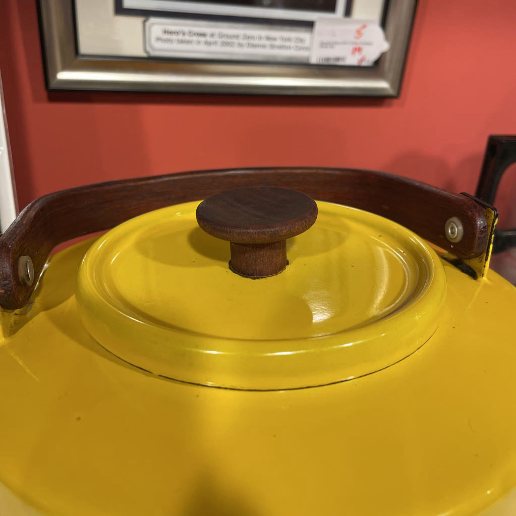 Copco Yellow Enamel Tea Kettle