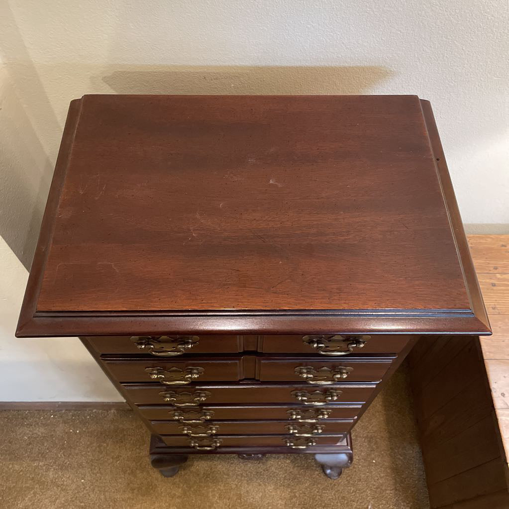 Mahogany Finish Small Lingerie Chest