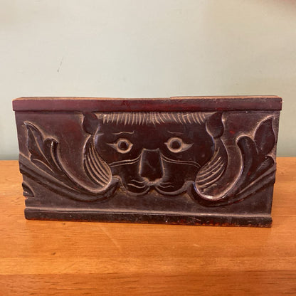 Carved Lion Plinth