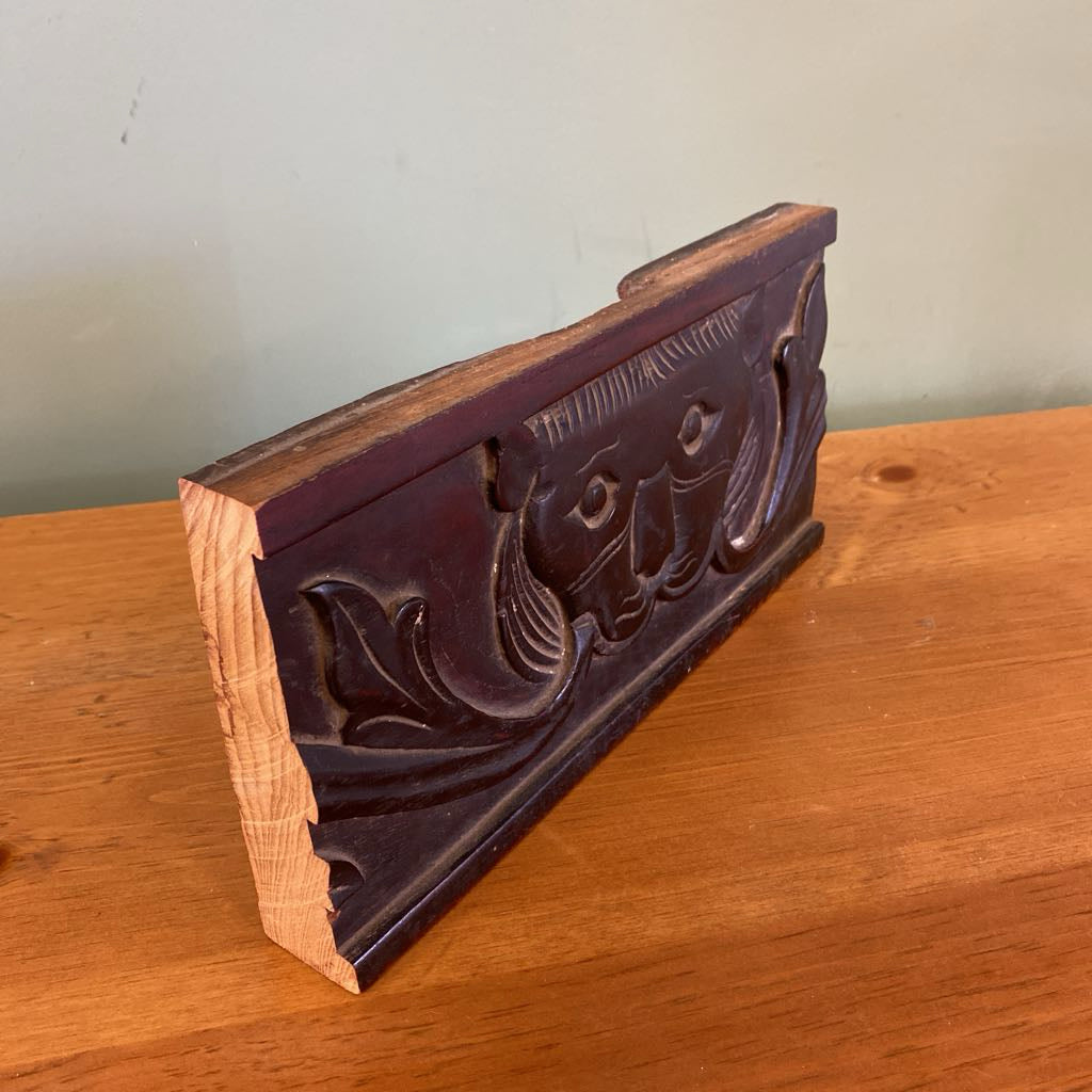 Carved Lion Plinth
