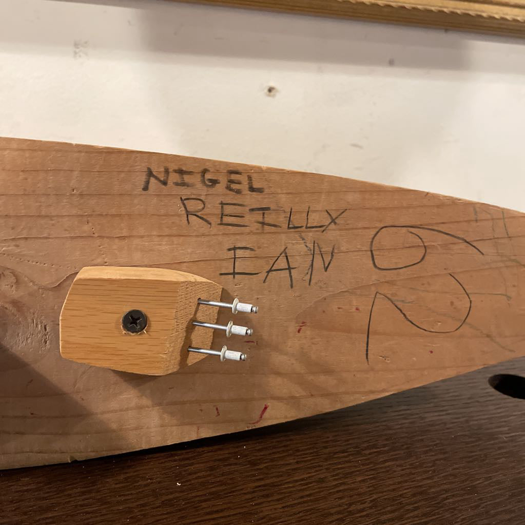 Home-Made Wooden Battleship AS IS UNIQUE FINDS