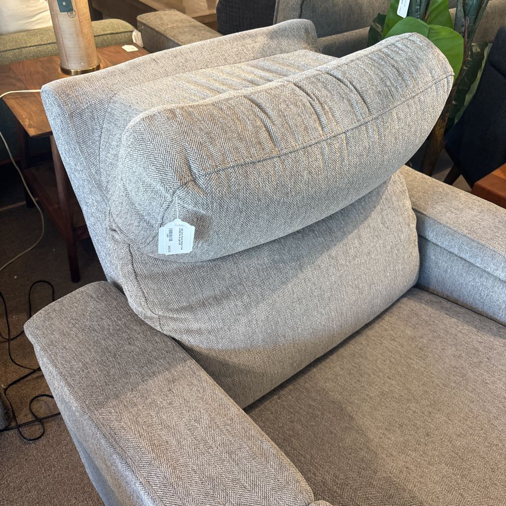 Light Grey Power Recliner Chair w/USB Port & Lights U ACCENT CHAIRS