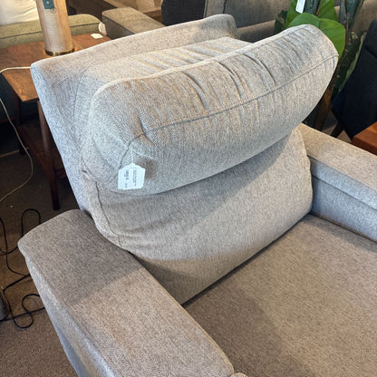 Light Grey Power Recliner Chair w/USB Port & Lights U ACCENT CHAIRS
