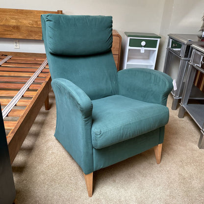 Green Grassoler Curved Arm Accent Chair