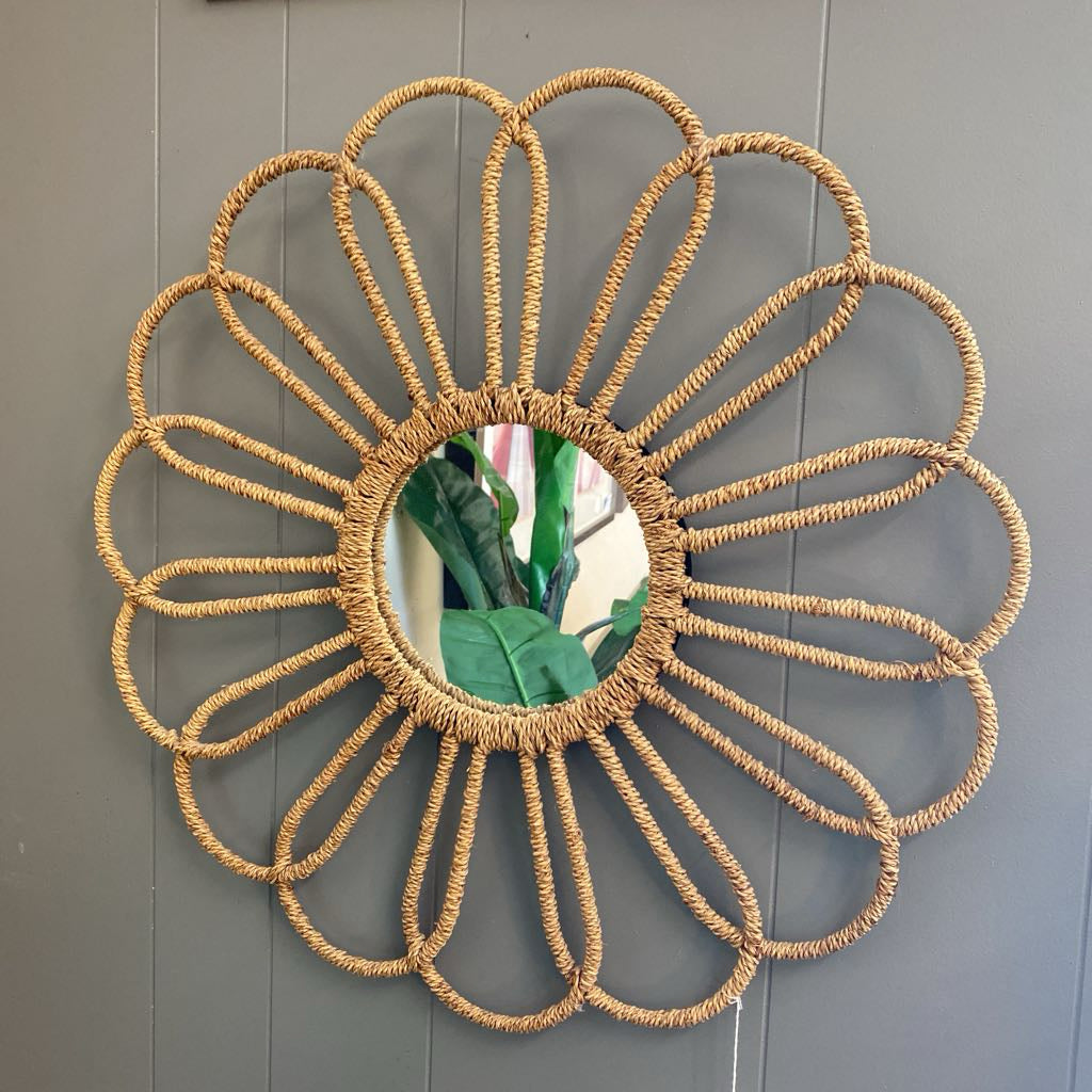 Seagrass Flower Mirror