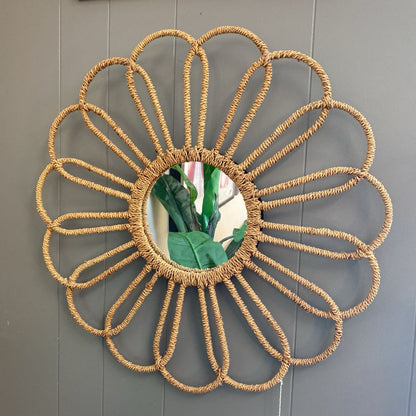 Seagrass Flower Mirror
