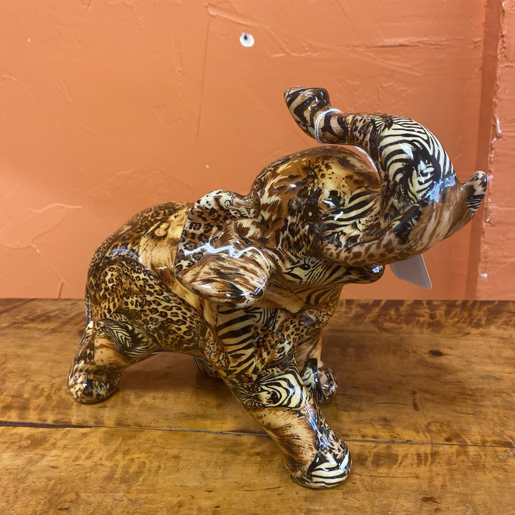 Safari Motif Elephant Scupture