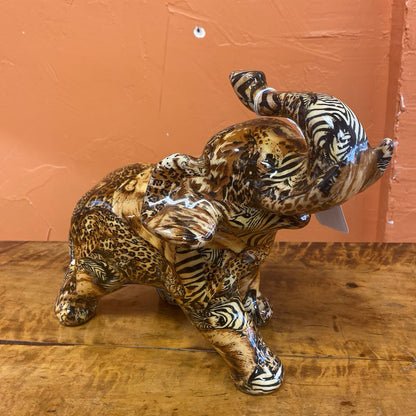 Safari Motif Elephant Scupture