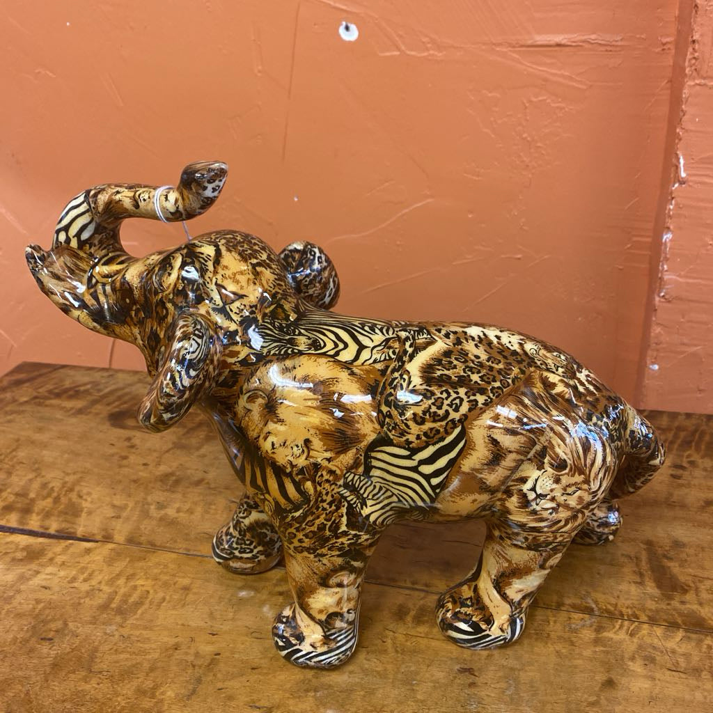 Safari Motif Elephant Scupture