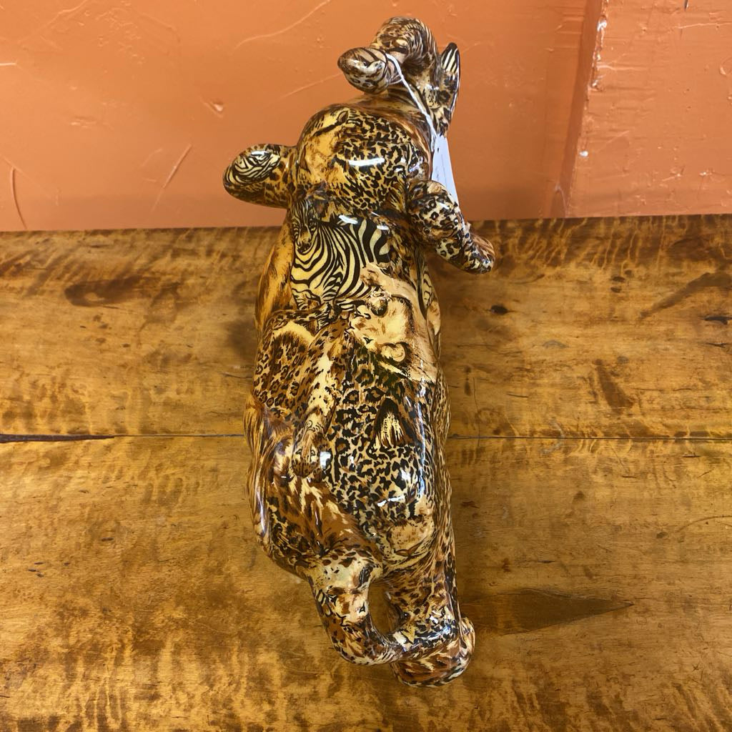 Safari Motif Elephant Scupture