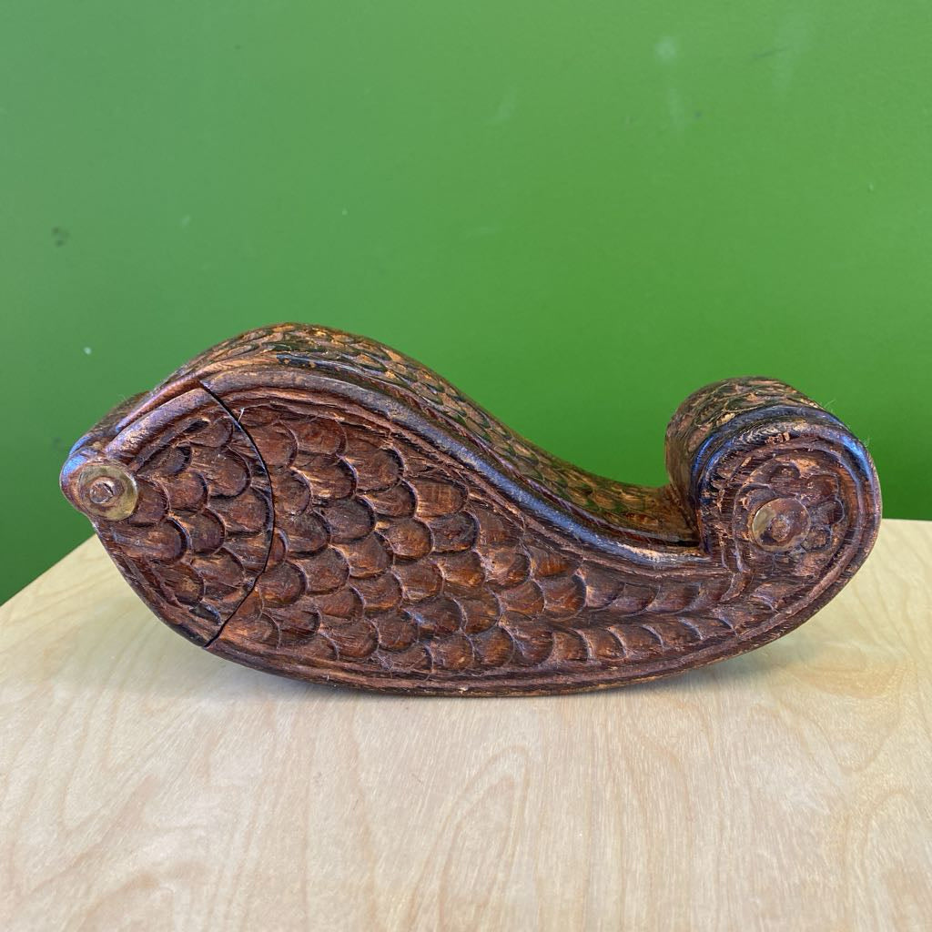 Vintage Carved Indian Tika Box