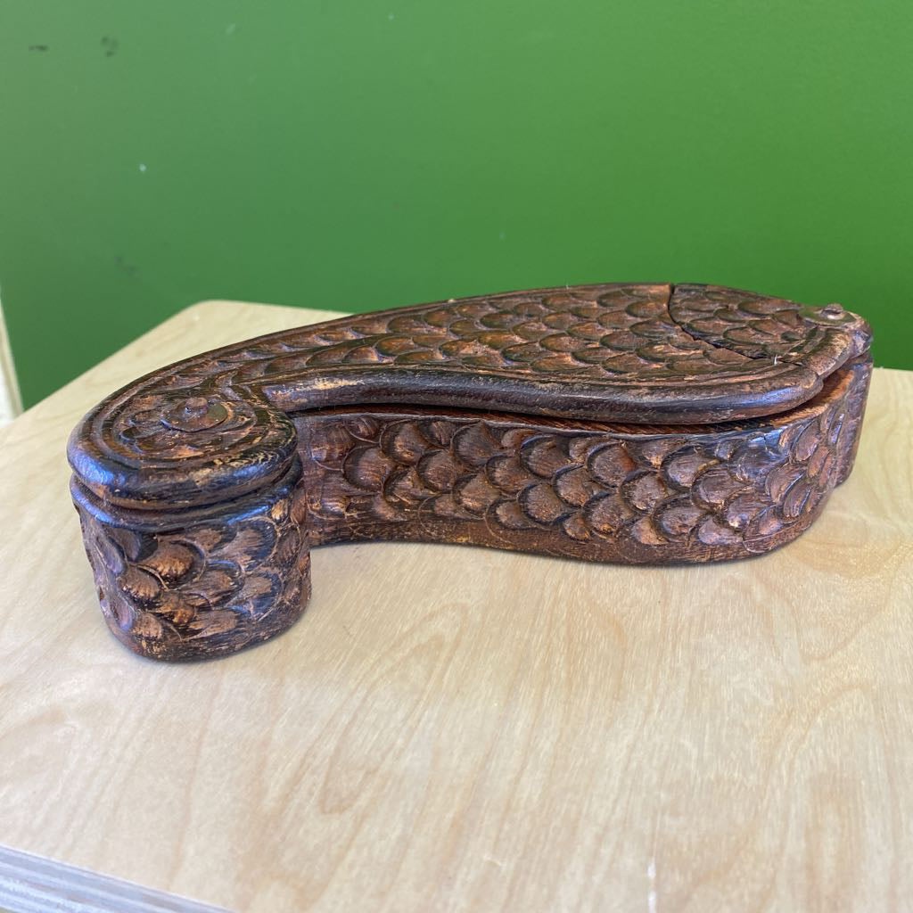 Vintage Carved Indian Tika Box