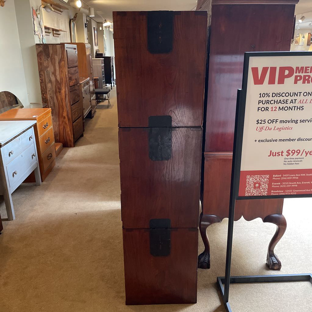 Japanese Tansu Chest w 3 Tiers