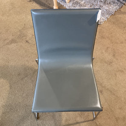 Andreu Grey Leather Contemparary Chair