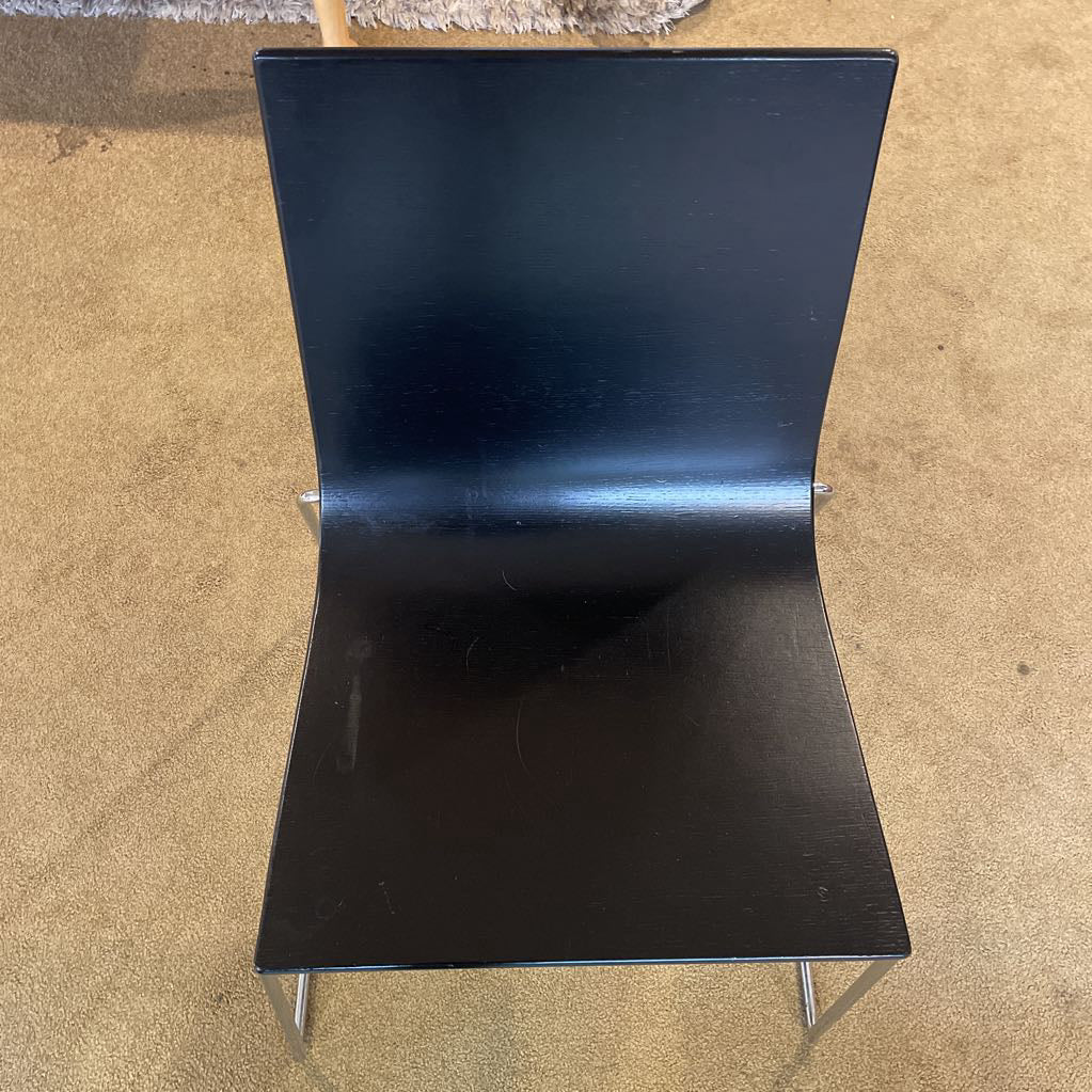 Andreu World Painted Black Chrome Dining Chair