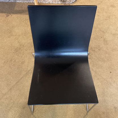Andreu World Painted Black Chrome Dining Chair