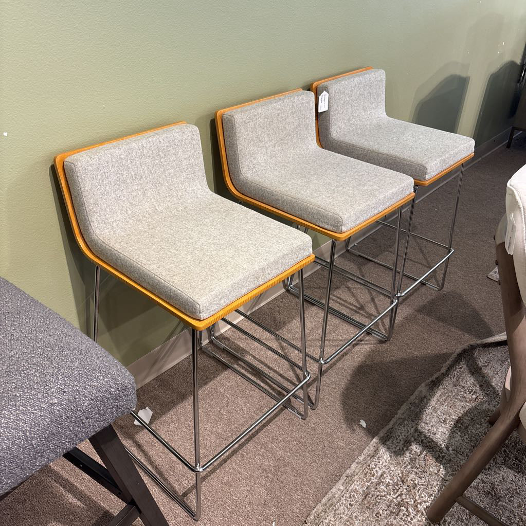 Set of 3 Dallas PL Wire Handle Back Stools