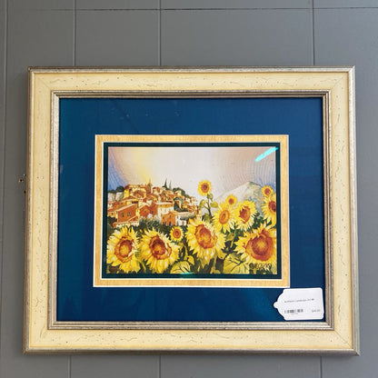 Sunflower Landscape Art