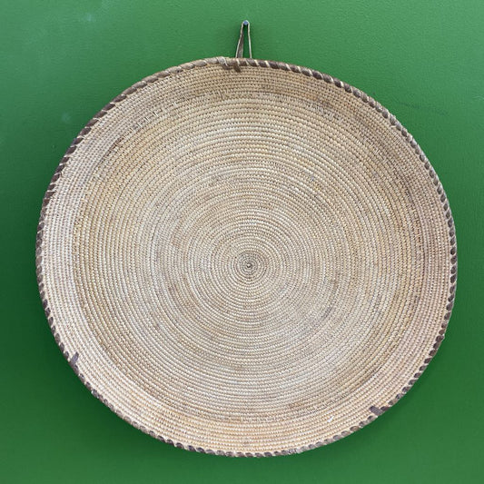 Intricate Weave Tribal Basket Tray UNIQUE FINDS