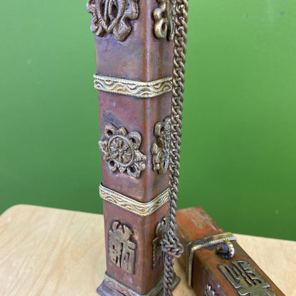 Tibetan Metal Incense Case