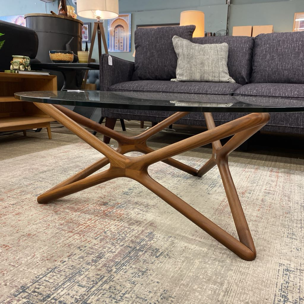SEAN DIX TRIPPLE X Coffee Table Walnut