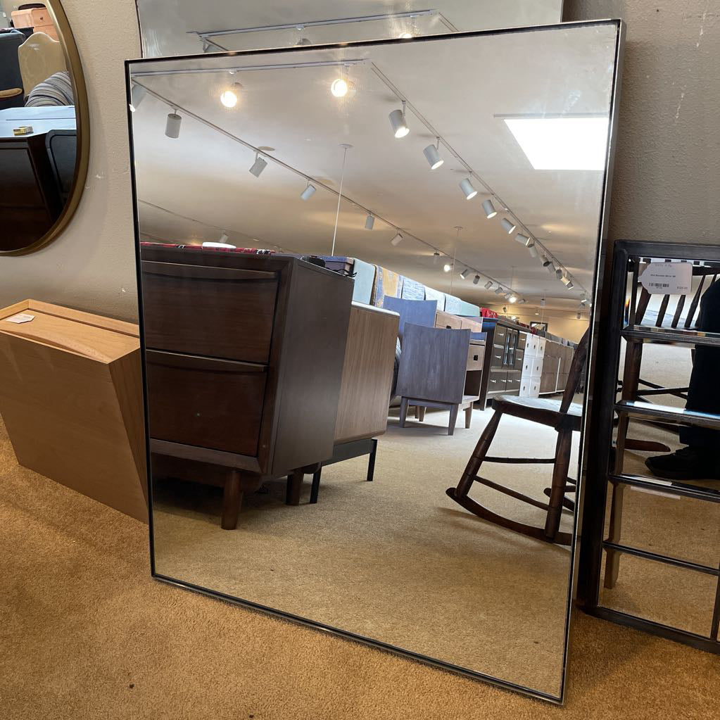 Room & Board Contemporary Stainless Frame Mirror