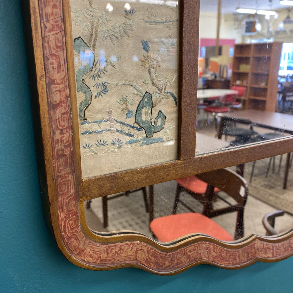 Vintage Asian Motif Mirror