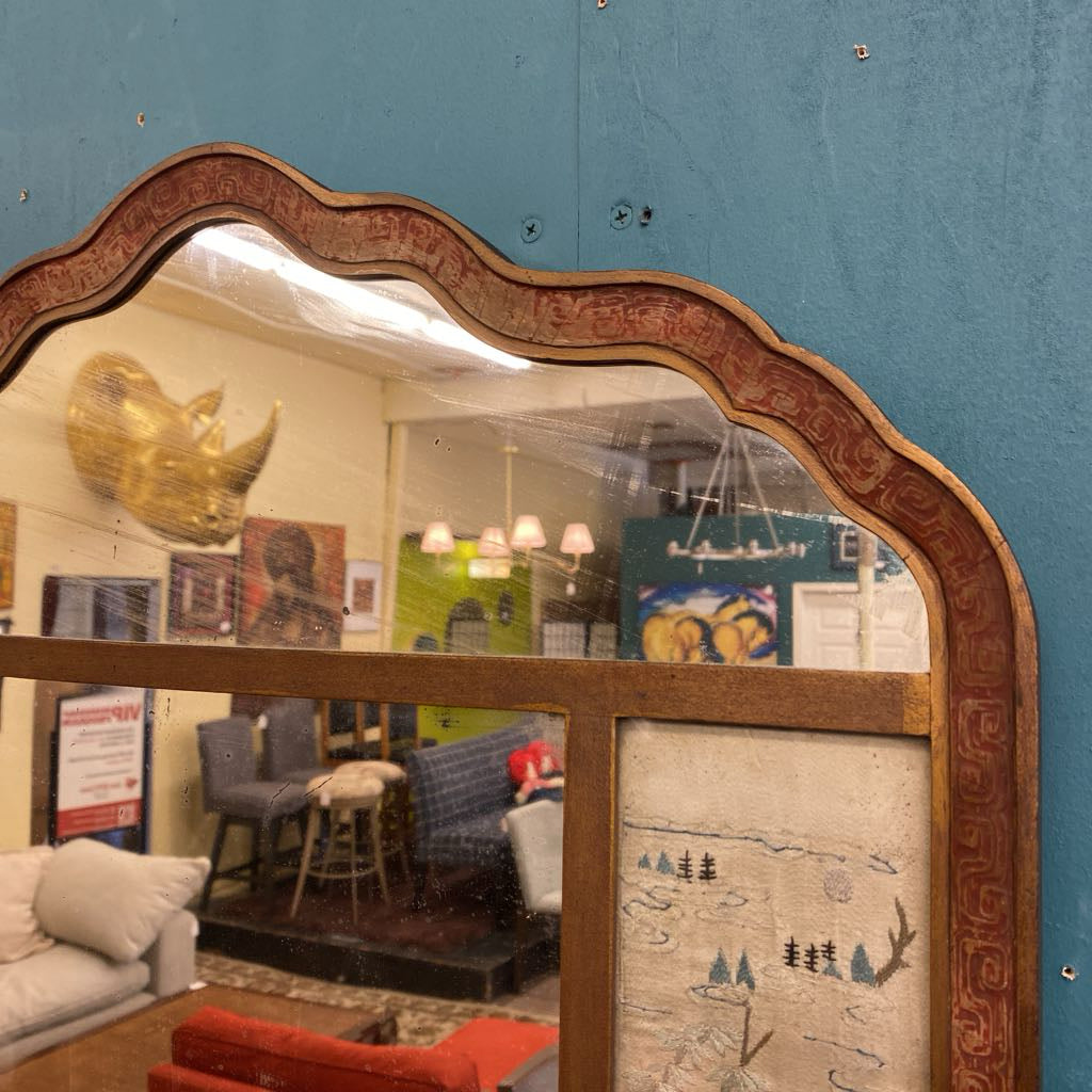Vintage Asian Motif Mirror