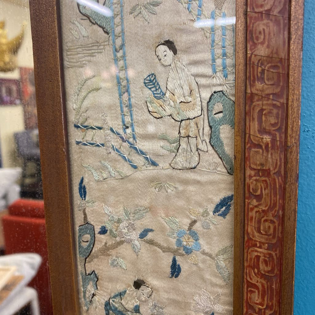 Vintage Asian Motif Mirror