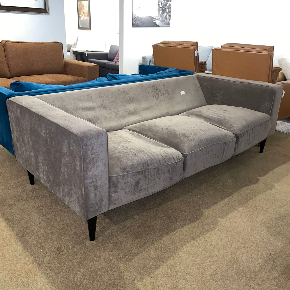 3 Seat Truffle Sofa w/ 2 Pillows U SOFAS