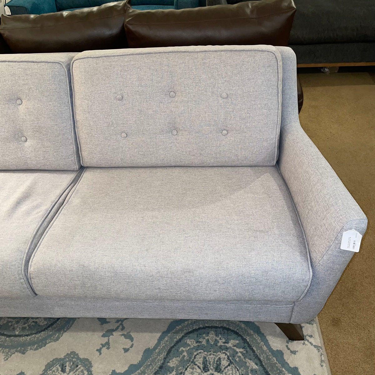 Grey Two Seat Tufted Contemporary Sofa U SOFAS