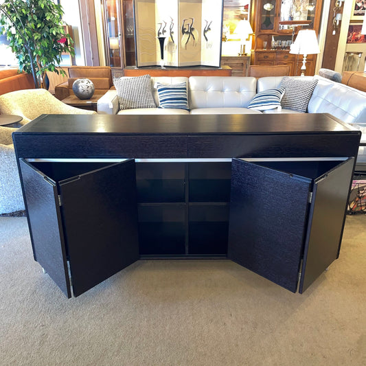 Modern Dark Wood 2 Drawer 4 Door Buffet C SIDEBOARDS