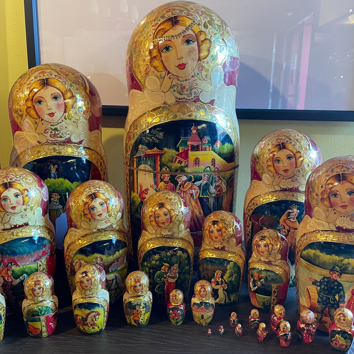 VERY RARE 28 pc Russian Matryoshka Nesting Dolls UNIQUE FINDS