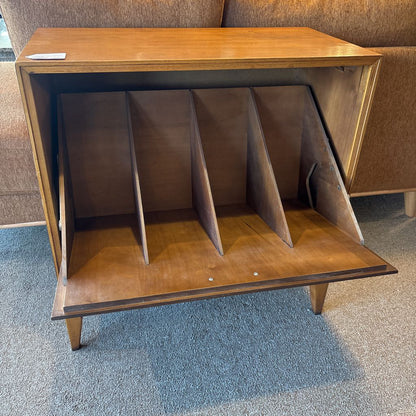 Mid-Century Walnut Vinyl Record Cabinet C CABINETS