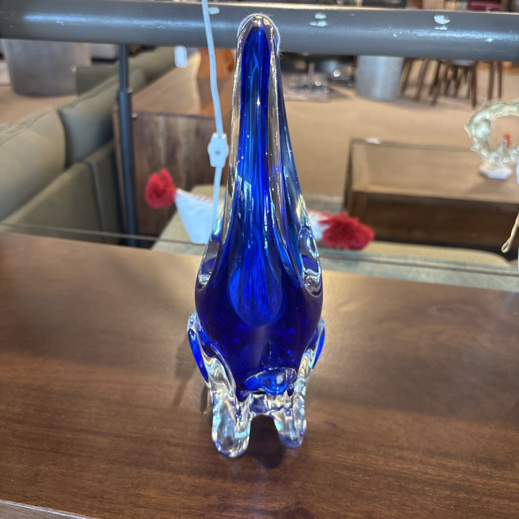 Cobalt Blue Glass Basket
