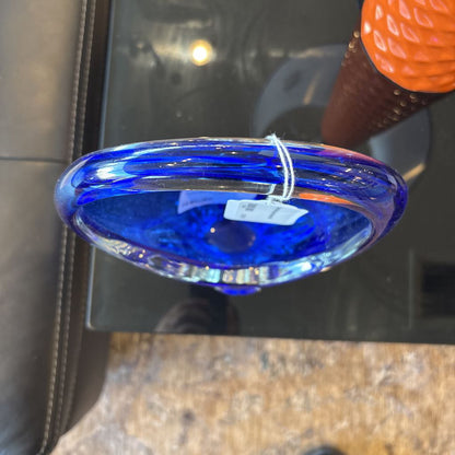 Cobalt Blue Glass Basket