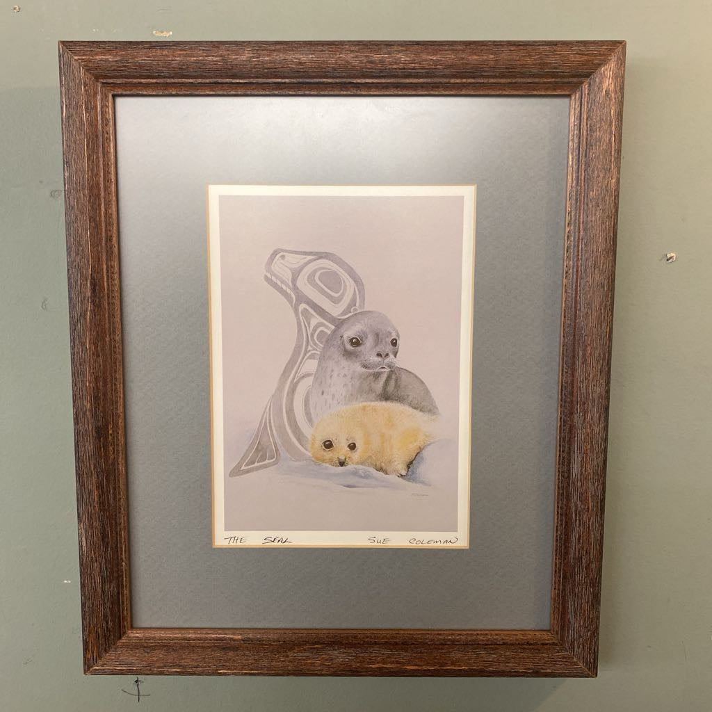 SUSAN J COLEMAN Seal Print Signed
