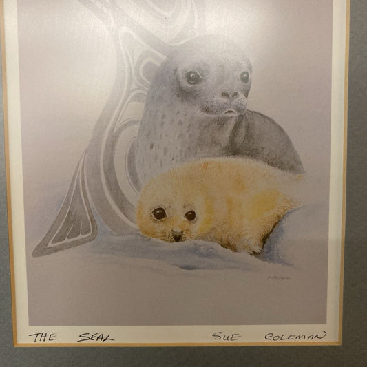 SUSAN J COLEMAN Seal Print Signed