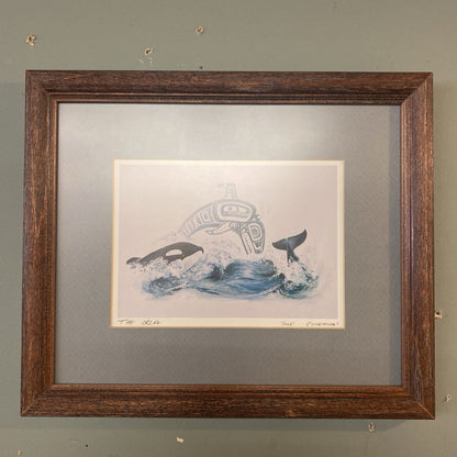 SUSAN J COLEMAN Orca Print Signed