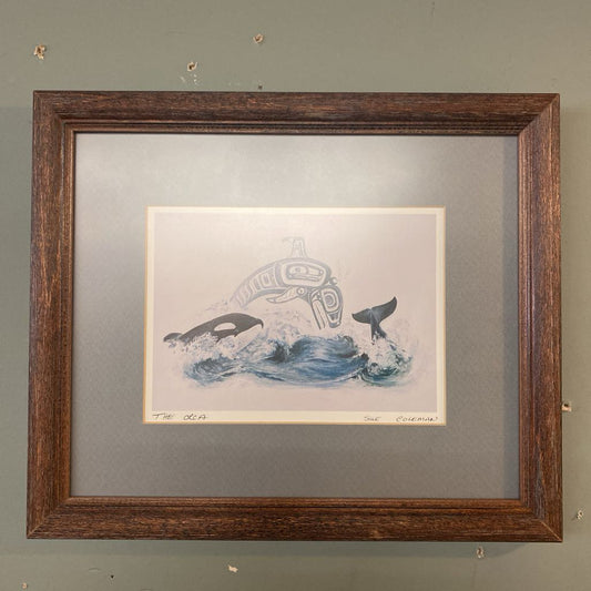 SUSAN J COLEMAN Orca Print Signed