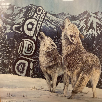 SUSAN J COLEMAN Wolves Print