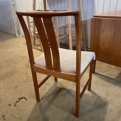 Danish Teak Style MCM Double Slat Dining Chair