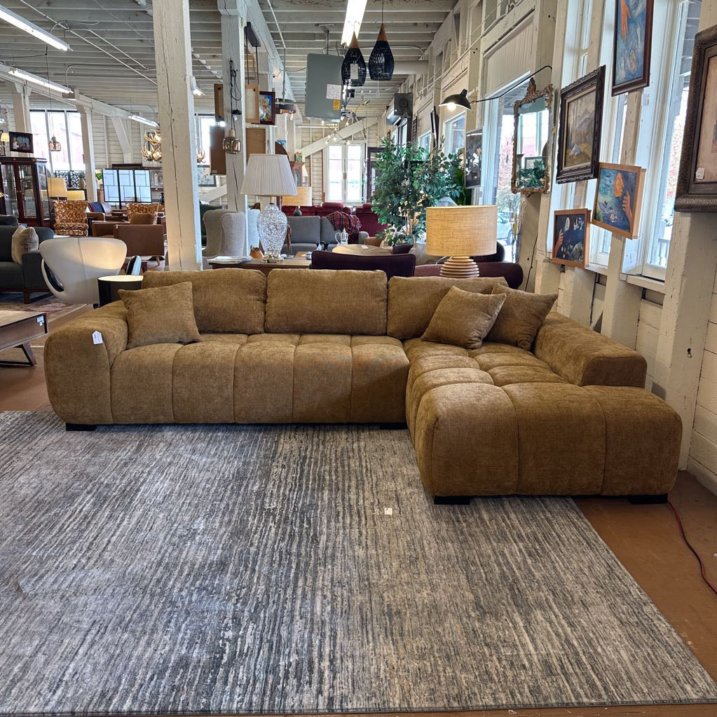 Amber Tufted RAF Sectional