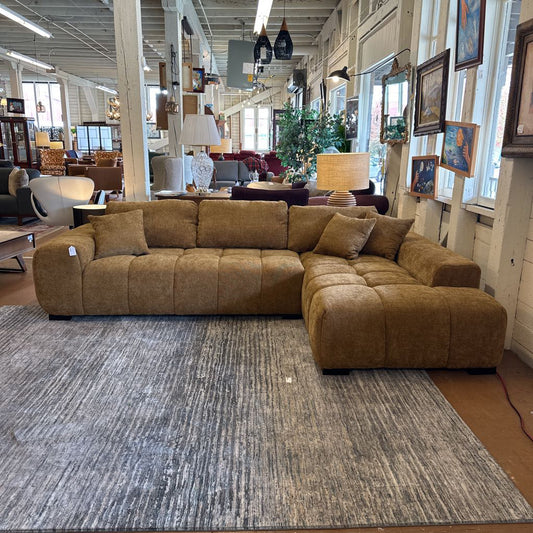 Amber Tufted RAF Sectional U SECTIONALS RAF