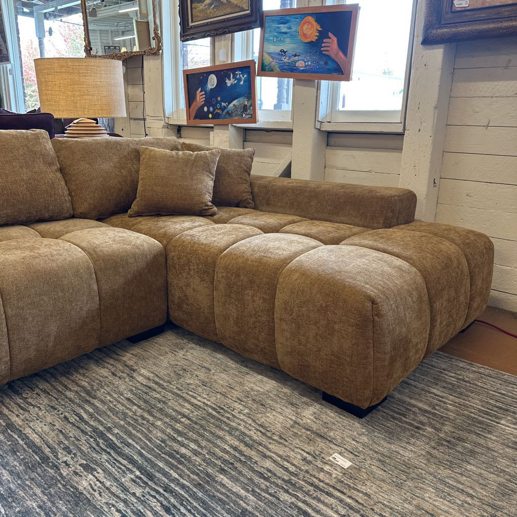 Amber Tufted RAF Sectional