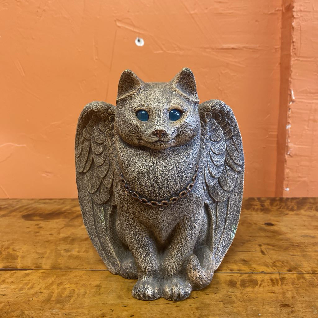 Spooky Winged Cat Candle Lamp