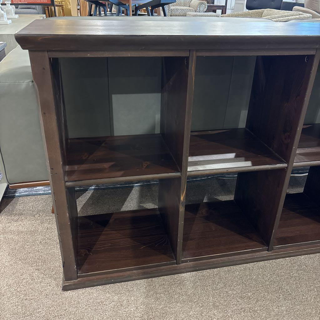 Solid Wood Cubby Low Shelf