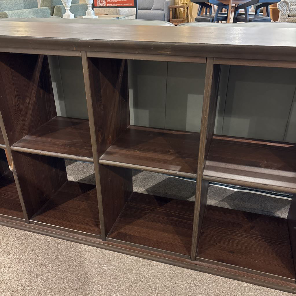 Solid Wood Cubby Low Shelf