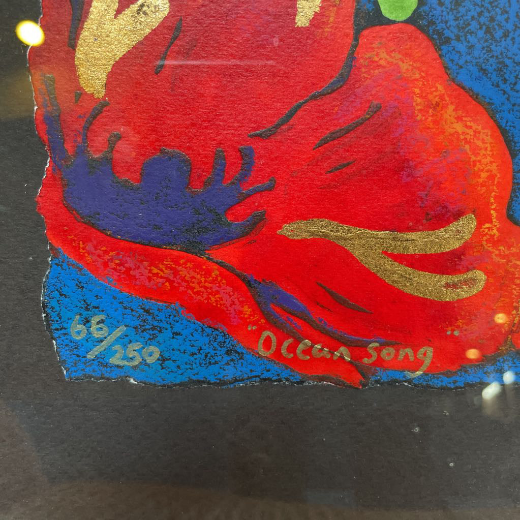 Ocean Song with Poppies Artwork ART