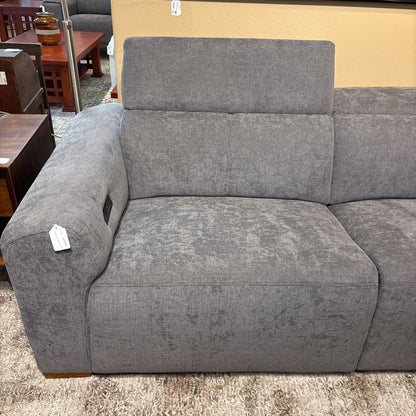 Dortmund Smoke Power Loveseat